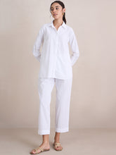 White Seersucker Shirt Co-Ord Set