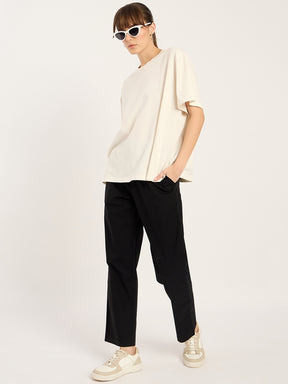 Black Straight Fit Pants