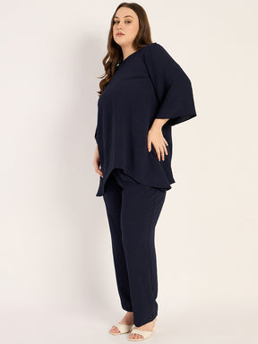 Navy Tunic And Pants Co-Ord Set