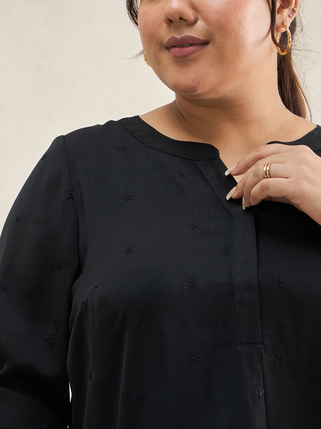 Black High Low Tunic