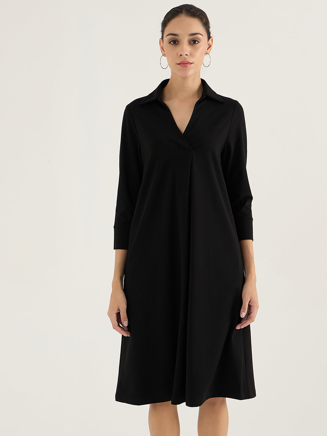 Black A-Line Travel Dress