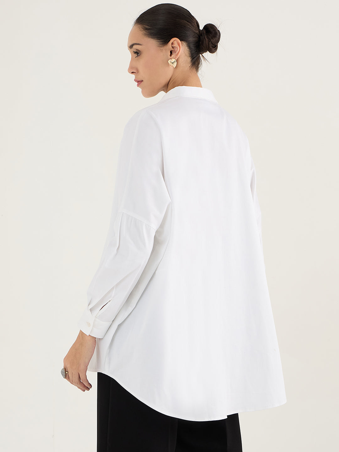 White Oversize Cotton Shirt