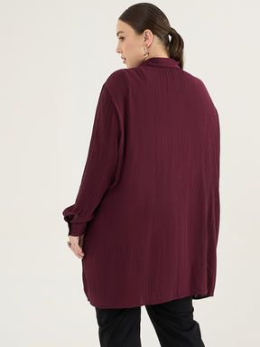 Wine Cascade Detail Tunic