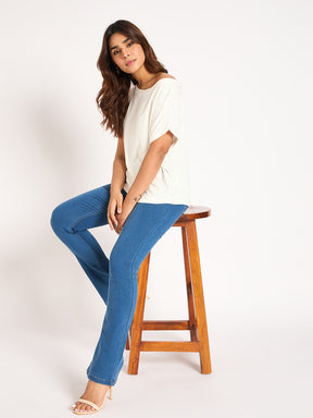 Navy Blue Denim Jeggings