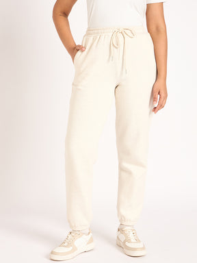 Oat Melange Fleece Jogger