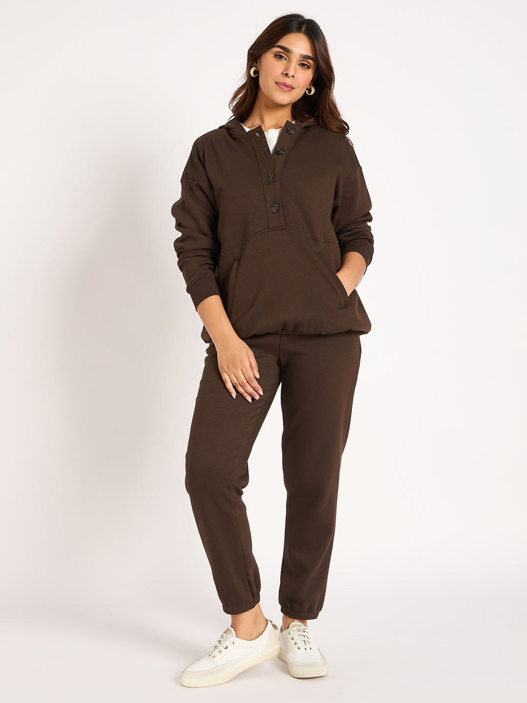 Coffee Brown Fleece Jogger