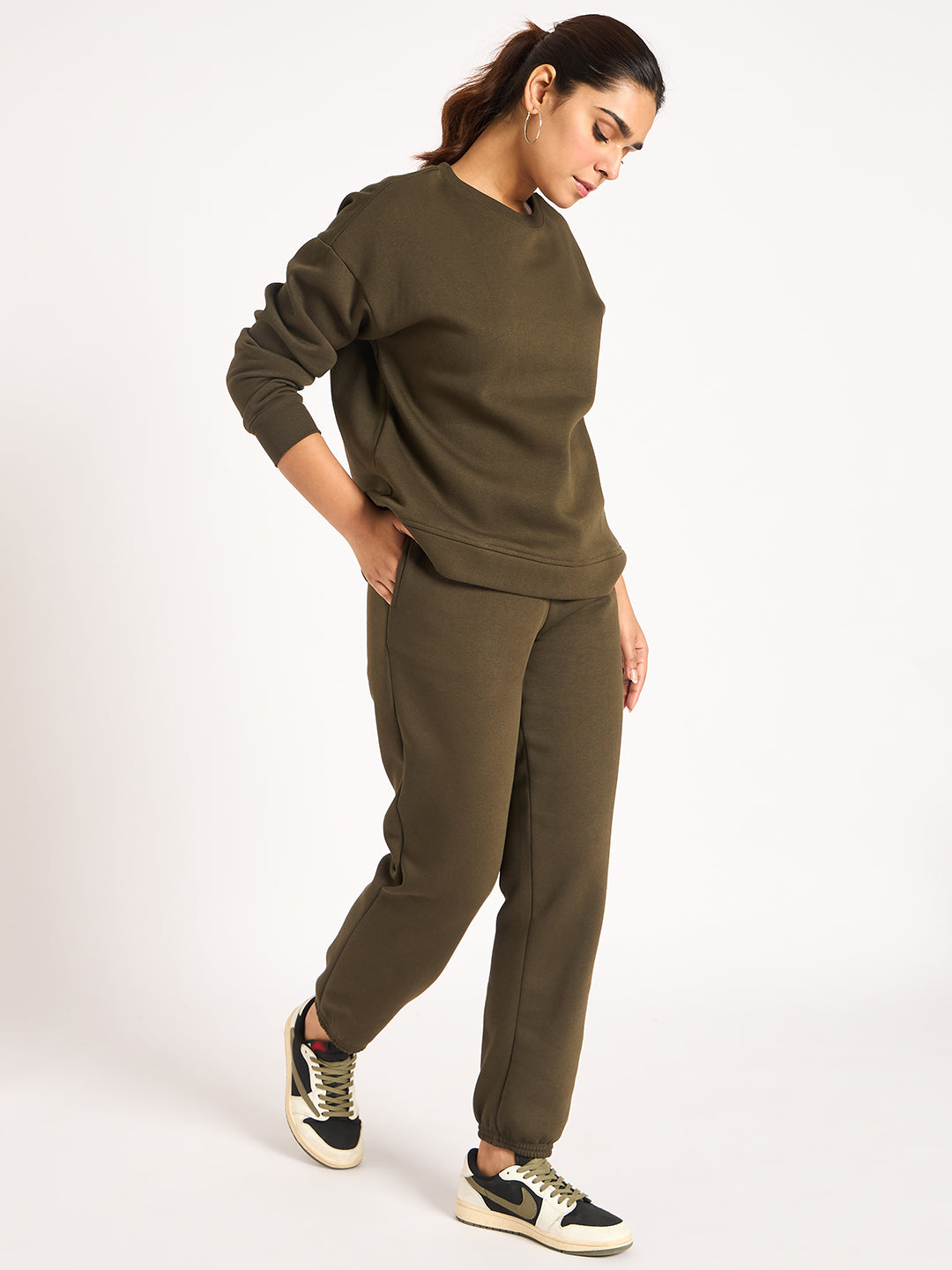 Olive Fleece Jogger