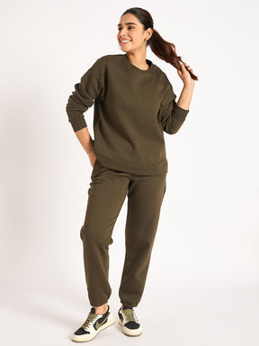 Olive Fleece Jogger