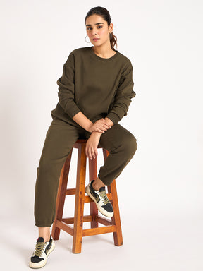 Olive Fleece Jogger