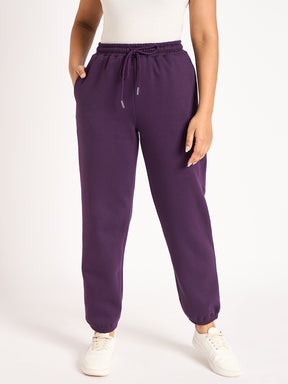 Purple Fleece Jogger