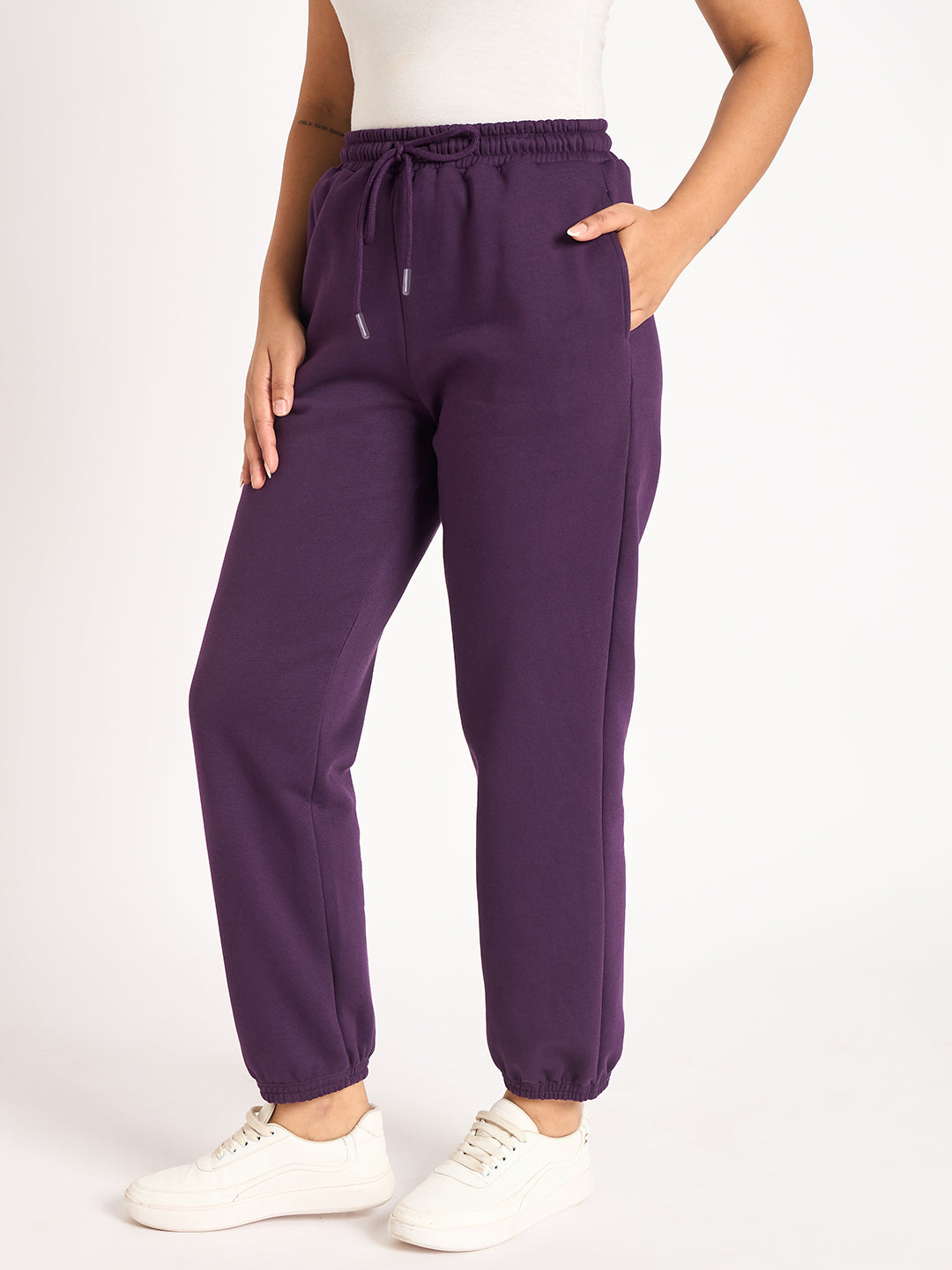 Purple Fleece Jogger