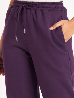 Purple Fleece Jogger