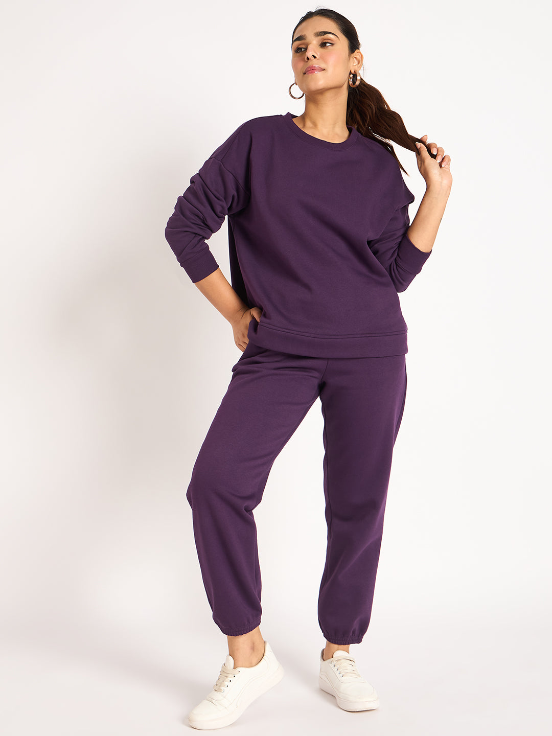 Purple Fleece Jogger