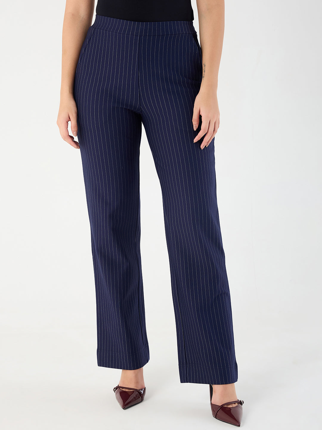 Navy Stripe Pant