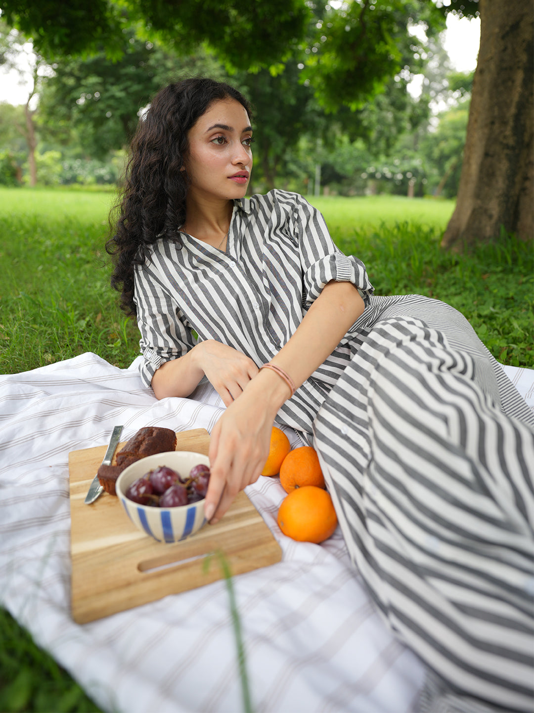 Black And White Button Down Shirt Maxi Dress