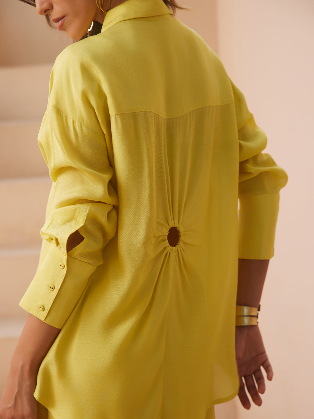 Citrine Yellow Monaco Oversized Shirt